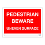 Site Safe - Pedestrian beware sign