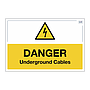 Site Safe - Danger Underground cables sign