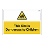 Site Safe - This Site is Dangerous to Children sign