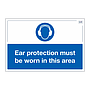 Site Safe - Ear protection must be worn sign