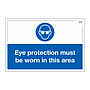 Site Safe - Eye protection must be worn sign