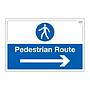 Site Safe - Pedestrian Route Arrow Right sign