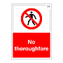 Site Safe - No thoroughfare sign