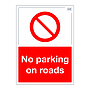 Site Safe - No parking on roads sign