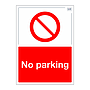 Site Safe - No parking sign