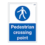 Site Safe - Pedestrian crossing point sign