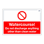 Site Safe - Watercourse sign