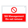 Site Safe - Silt Management sign