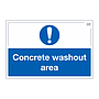 Site Safe - Concrete washout area sign