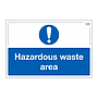 Site Safe - Hazardous waste area sign