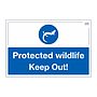 Site Safe - Protected wildlife Keep Out sign