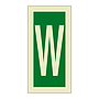 Letter W (Marine Sign)