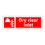 Dry riser inlet sign