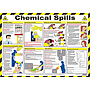 Chemical spills clean up and first aid poster