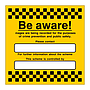 Be aware Images are being recorded sign