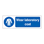 Wear laboratory coat sign