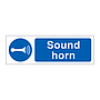 Sound horn sign