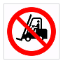 No forklift trucks symbol sign