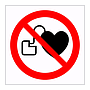 No pacemakers symbol sign