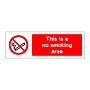 This is a no smoking area sign