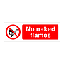 No naked flames sign