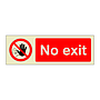 No exit (Marine Sign)