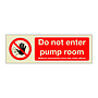 Do not enter pump room (Marine Sign)