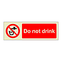 Do not drink  (Marine Sign)