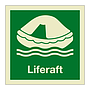 Liferaft with text 2019 (Marine Sign)