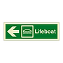 Lifeboat with left directional arrow 2019 (Marine Sign)