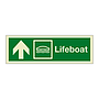 Lifeboat with up directional arrow 2019 (Marine Sign)