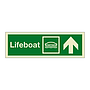 Lifeboat with up directional arrow 2019 (Marine Sign)