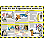 First aid for exposure to chemicals poster
