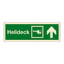 Helideck with up directional arrow (Marine Sign)