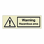Warning Hazardous area (Marine Sign)