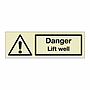 Danger Lift well (Marine Sign)