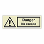 Danger No escape (Marine Sign)