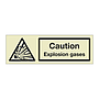 Caution Explosion gases (Marine Sign)