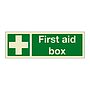 First aid box with text (Marine Sign)
