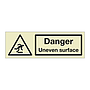 Danger Uneven surface (Marine Sign)