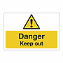 Danger Keep out sign