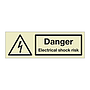 Danger Electrical shock risk (Marine Sign)