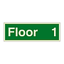 Floor 1 sign