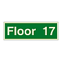 Floor 17 sign