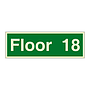 Floor 18 sign