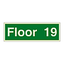 Floor 19 sign
