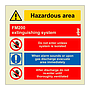 FM200 extinguishing system (Marine Sign)