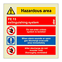 FE 13 extinguishing system (Marine Sign)