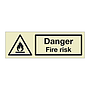 Danger Fire risk (Marine Sign)