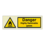 Danger Highly flammable gases (Marine Sign)